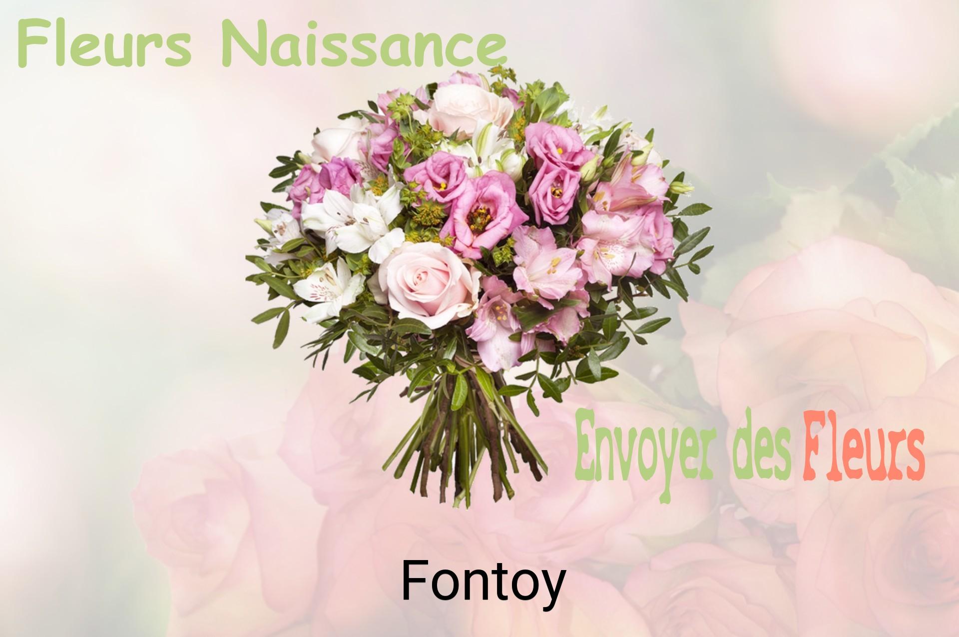 Bouquet de fleurs de naissance livré à Fontoy